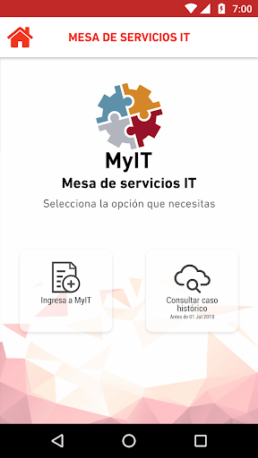 Android application Claro te ayuda screenshort