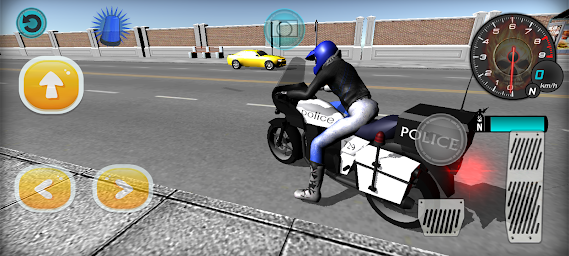 Pick Race (motorbicycle game in action)
