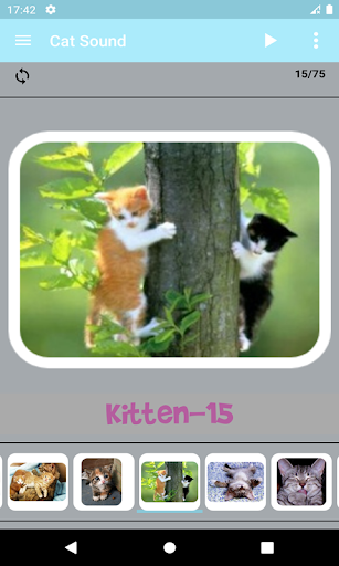 Android application Cat Sounds screenshort