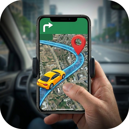 3D GPS Map: Satellite & Camera