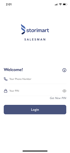 Android application Storimart Salesman Ordering screenshort
