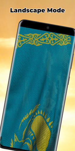 Kazakhstan Flag Live Wallpaper Screen 3