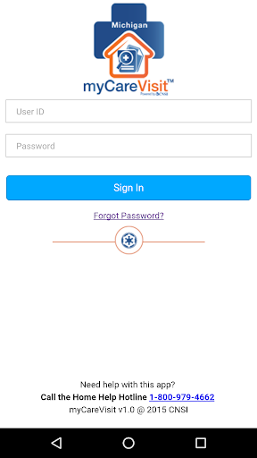 Android application myCareVisit Michigan screenshort