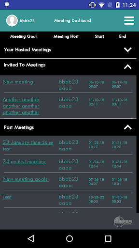 Android application DEFER MEETING screenshort