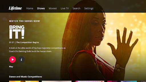 Screenshot of Lifetime: TV Shows & Movies