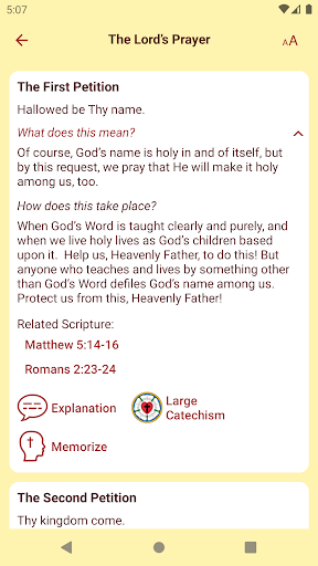 Lutheran Catechism Screenshot