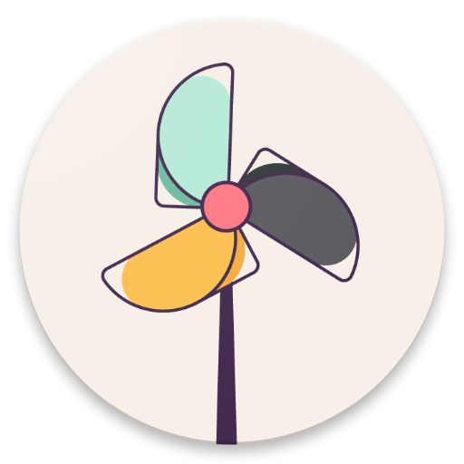 Pinwheel  ❃  Magically spins w  Icon
