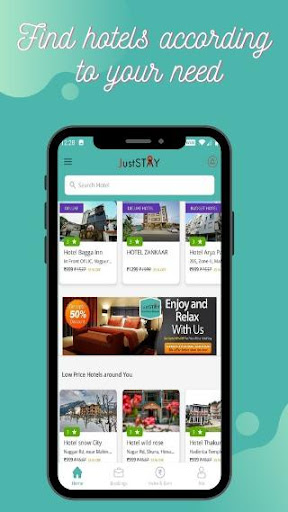 Android application JustStay : Your Hotel Planner screenshort