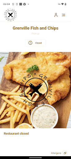 Android application Grenville Fish and Chips screenshort