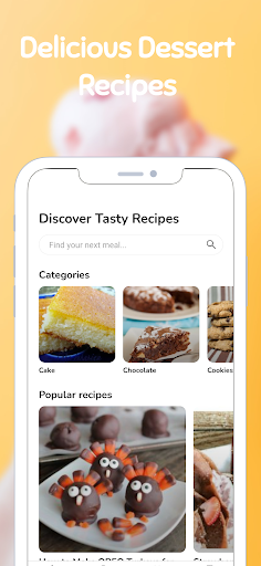 Android application Delicious Dessert Recipes screenshort
