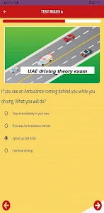 UAE driving theory exam