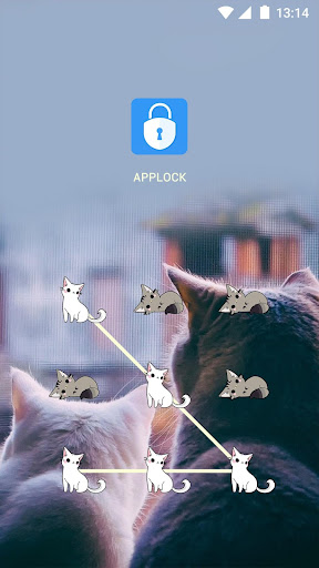 AppLock Theme Lovely Cat Screenshot 1 - AppWisp.com
