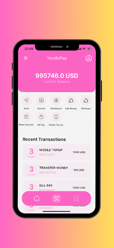 Android application YendisPay screenshort