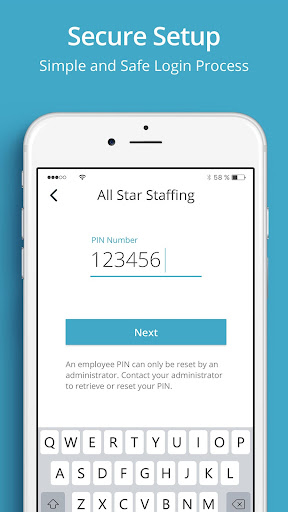 Android application Uattend Staffing screenshort