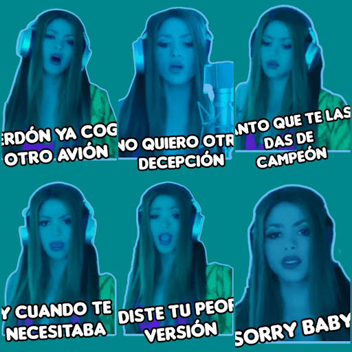 Shakira Bzrp stickers Screen 2