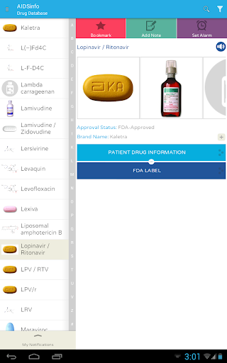 AIDSinfo Drug Database