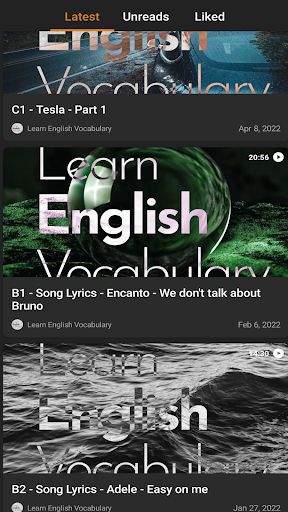 English Vocabulary Podcast Screen 3