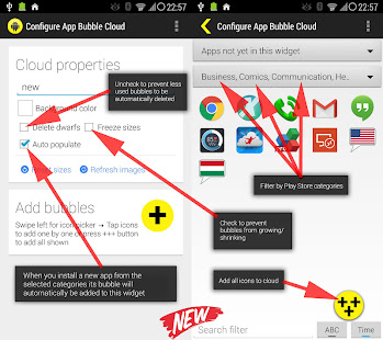 Bubble Cloud Widgets + Folders for phones/tablets Varies with device screenshots 11