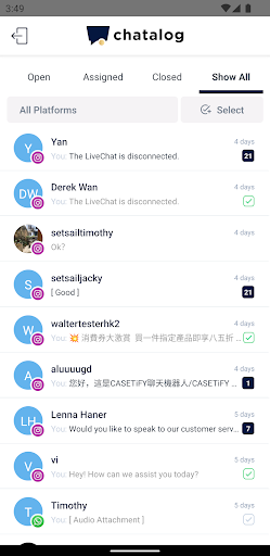 chatalog Screen 3