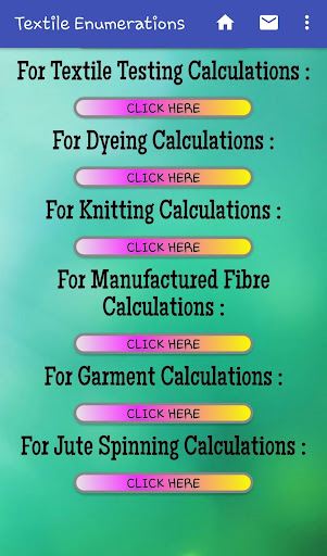 Textile Calculations Screen 3