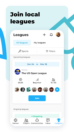 Screenshot of RacketPal: Find Nearby Players