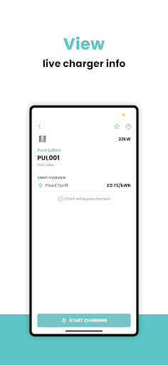 iCharge EV Driver App Screen 3