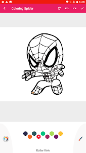 spider hero : coloring