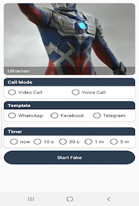 Call Ultraman Zero Fake Video 5.0 APK + Mod (Unlimited money) untuk android