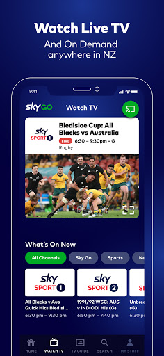 Sky Go – Companion App Screen 3