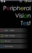 Peripheral Vision Test Screenshot