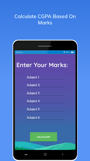 CGPA Calculator and Converter Screen 2