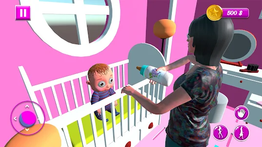 Zwillingsbaby-Simulator-Mutter