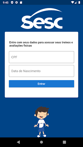 Android application SESC Treino PE screenshort