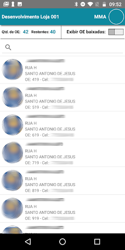 Ordem de Entrega Screen 2