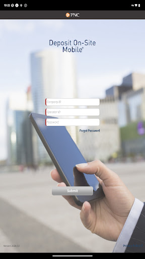 Screenshot of PNC Deposit On-Site Mobile