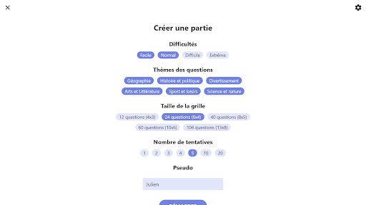 Quiz Grille - Quiz multijoueur