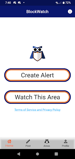Android application BlockWatch - Awareness Matters screenshort