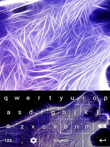 Neon Wolf Keyboard Themes
