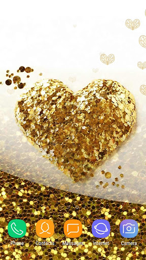 Gold Heart Wallpaper