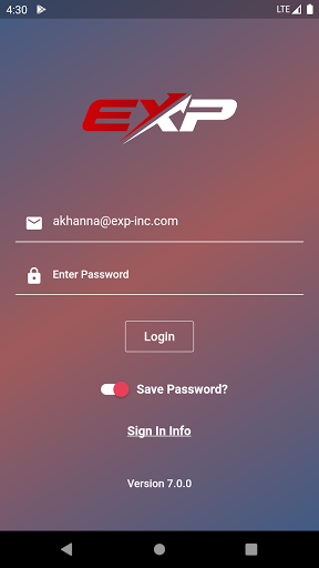 EXP Suite 7.0 Screen 2