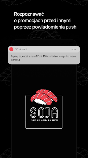 Android application SOJA sushi | Sosnowiec screenshort