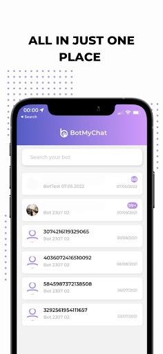 Android application BotMyChat 2.0 screenshort