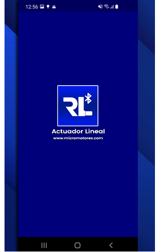 Android application Actuador Lineal screenshort