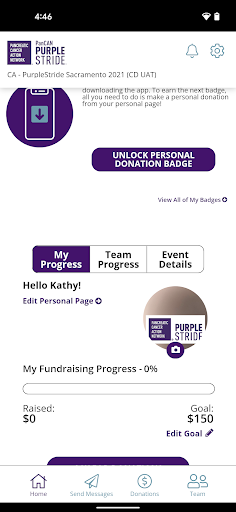 PurpleStride Screen 2