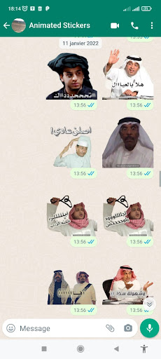 Android application Arabic Stickers WASticker screenshort