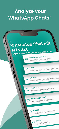 Android application WhatStats - Chat Analysation screenshort