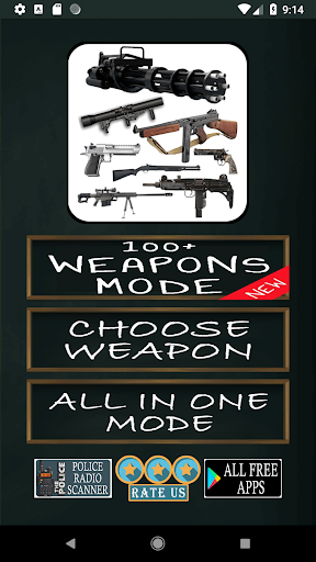 Android application Real Gun Sounds - 2024 screenshort