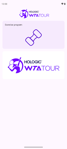 Android application WTA PhysiApp screenshort