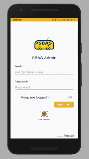Android application SBAS Admin App screenshort