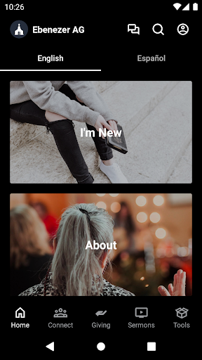 Android application Ebenezer AG Holland screenshort